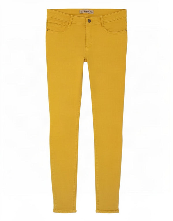 Zara Damen Trafaluc Skinny Jeans EU 38 Small W28 L30 Gelb