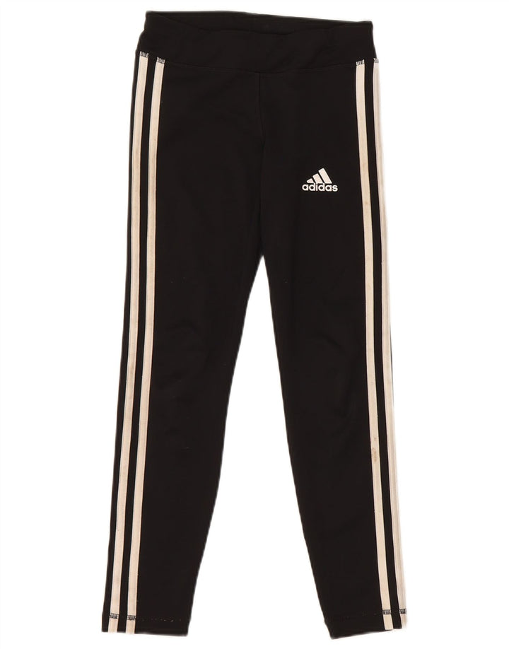 Adidas Mädchen-Leggings, 9–10 Jahre, schwarzes Polyester