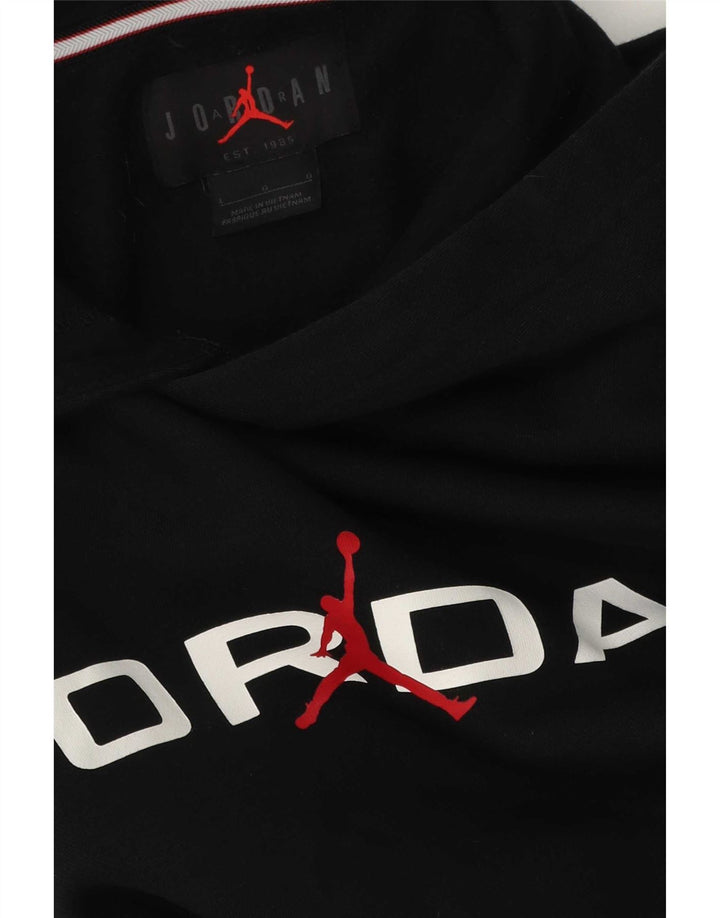 Jordan Herren-Kapuzenpullover mit Grafik, Größe L, Schwarz