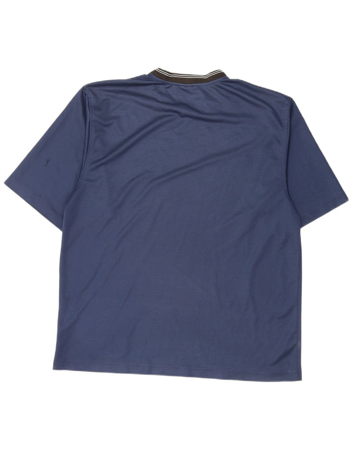 Nike Herren T-Shirt Top UK 45/47 XL Marineblau Polyester
