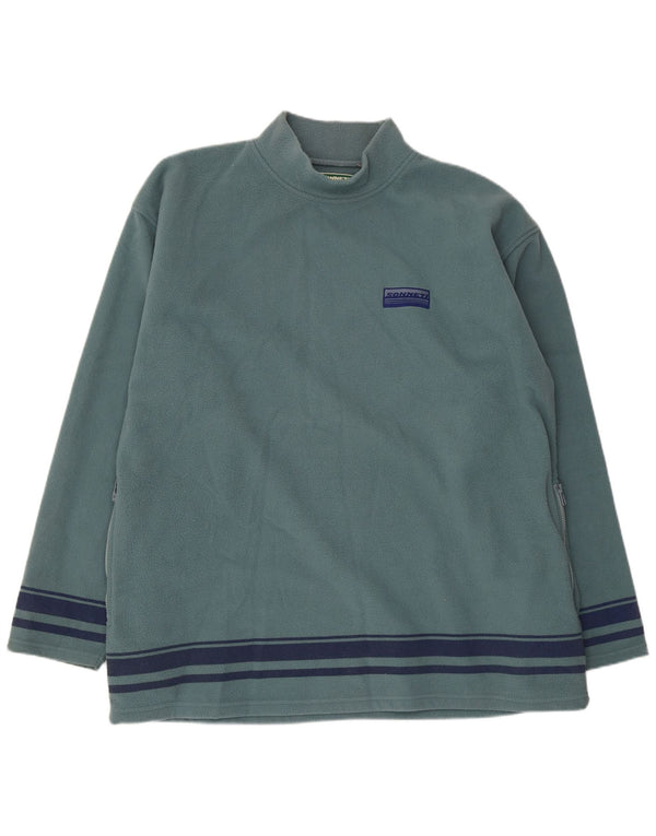 SONNETI Herren-Fleecepullover 4XL, blau gestreift, Polyester