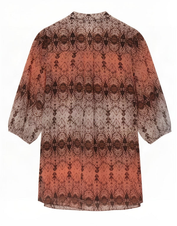 Marks & Spencer Womens Petite Tunic Dress UK 6 XS Pink Geometric Polyester