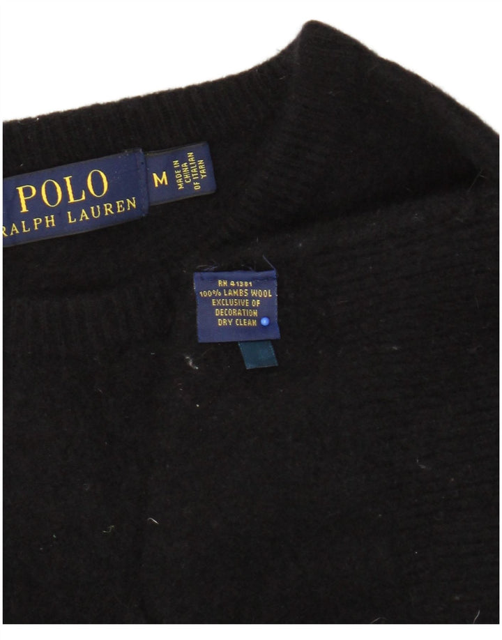 POLO RALPH LAUREN Damen-Pullover mit U-Boot-Ausschnitt, Gr. 12, mittelschwarz