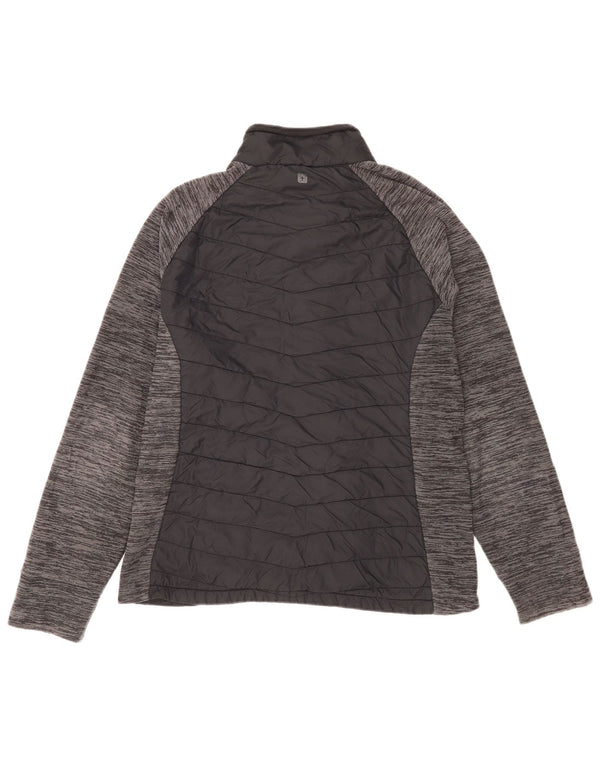 Mountain Warehouse Damen-Trainingsanzugoberteil, UK-Größe 18, XL, schwarz geflecktes Nylon