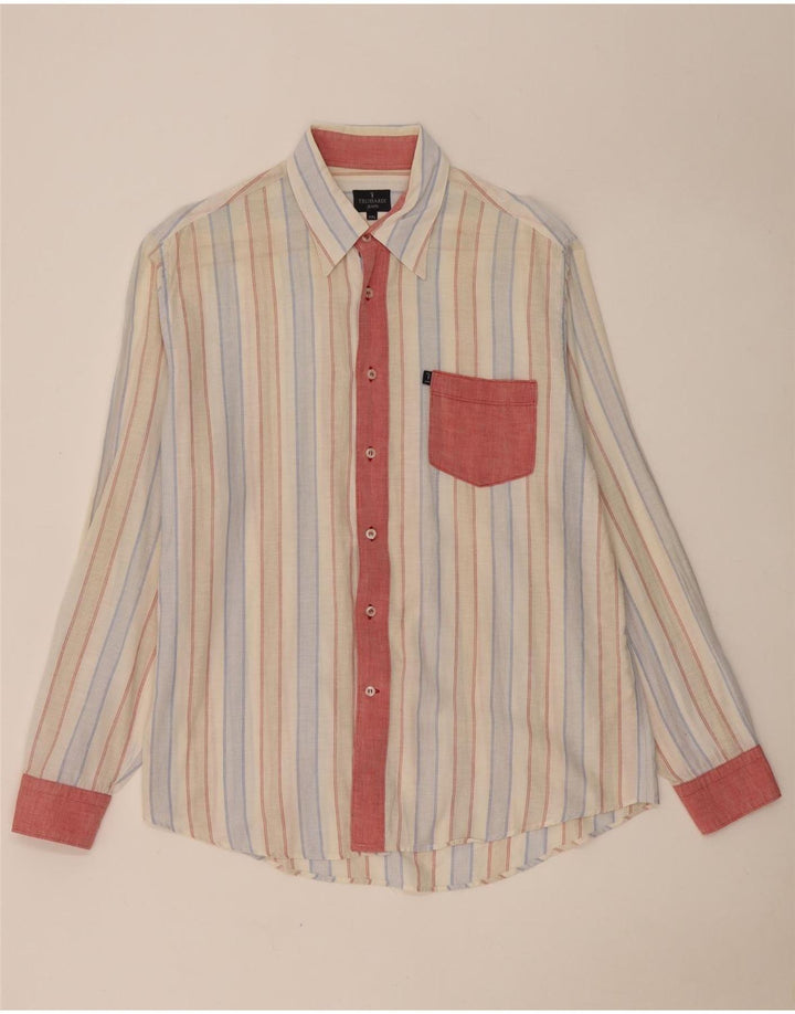 Trussardi Jeans Herrenhemd 2XL Mehrfarbig gestreift