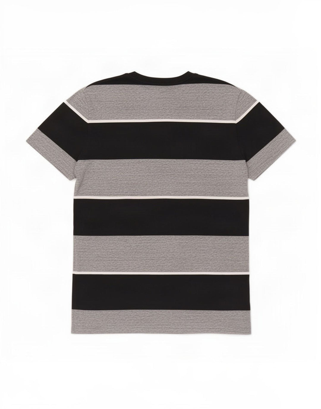 Superdry Herren T-Shirt aus mittelgrauer, gestreifter Baumwolle