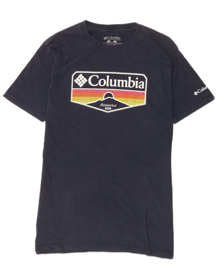 Columbia Herren-T-Shirt mit Grafik, mittelgroß, marineblau, Baumwolle