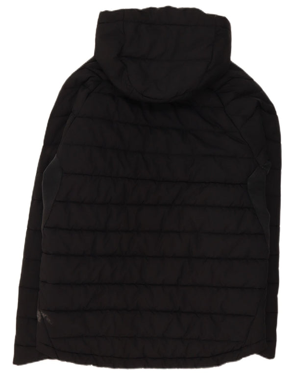 Nike Herren-Jacke mit Kapuze, gepolstert, UK 40, Größe L, Schwarz, Polyester