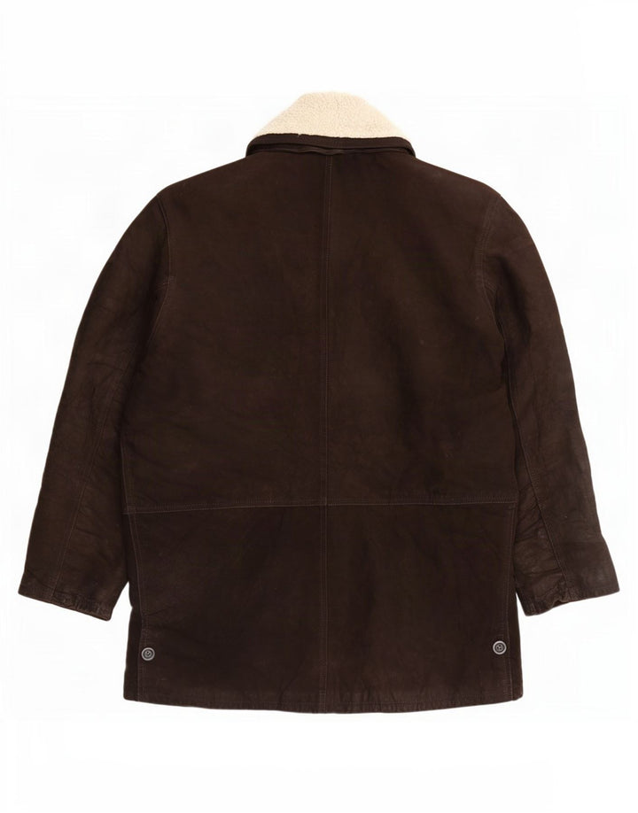 Lavorazione Artigiana Herren Lederjacke IT 48 Mittelbraun