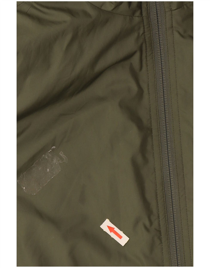 Lacoste Herren-Weste mit Kapuze, Größe 46 XS, grünes Polyester