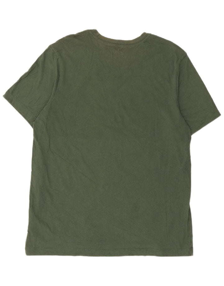 Nike Herren-T-Shirt mit Grafik, Größe L, aus grüner Baumwolle