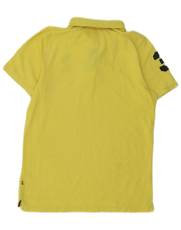 U.S. Polo Assn. Jungen-Poloshirt mit Grafik, 14–15 Jahre, gelbe Baumwolle