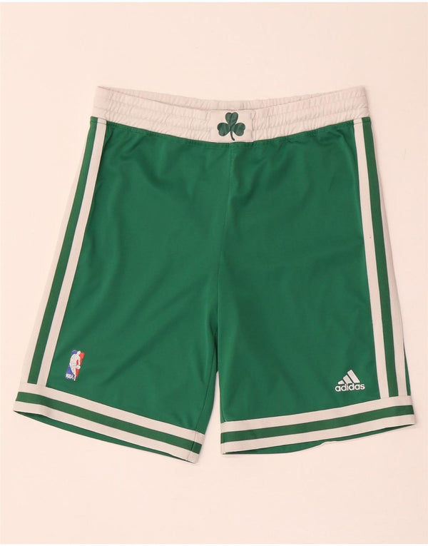 Adidas Boston Celtics Sportshorts für Jungen, 11–12 Jahre, grünes Farbblockdesign