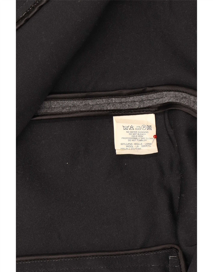 Trussardi Herren Pea Coat IT 48 Mittelgraue Wolle