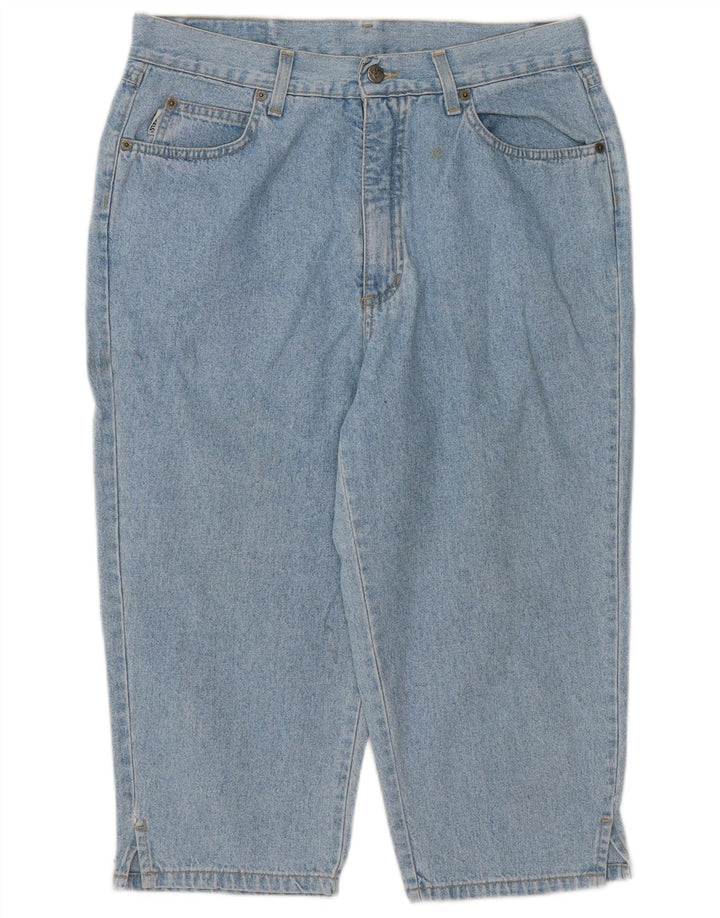 ANGELS Womens Loose Fit Capri Jeans IT 44 Medium W33 L19 Blue Cotton