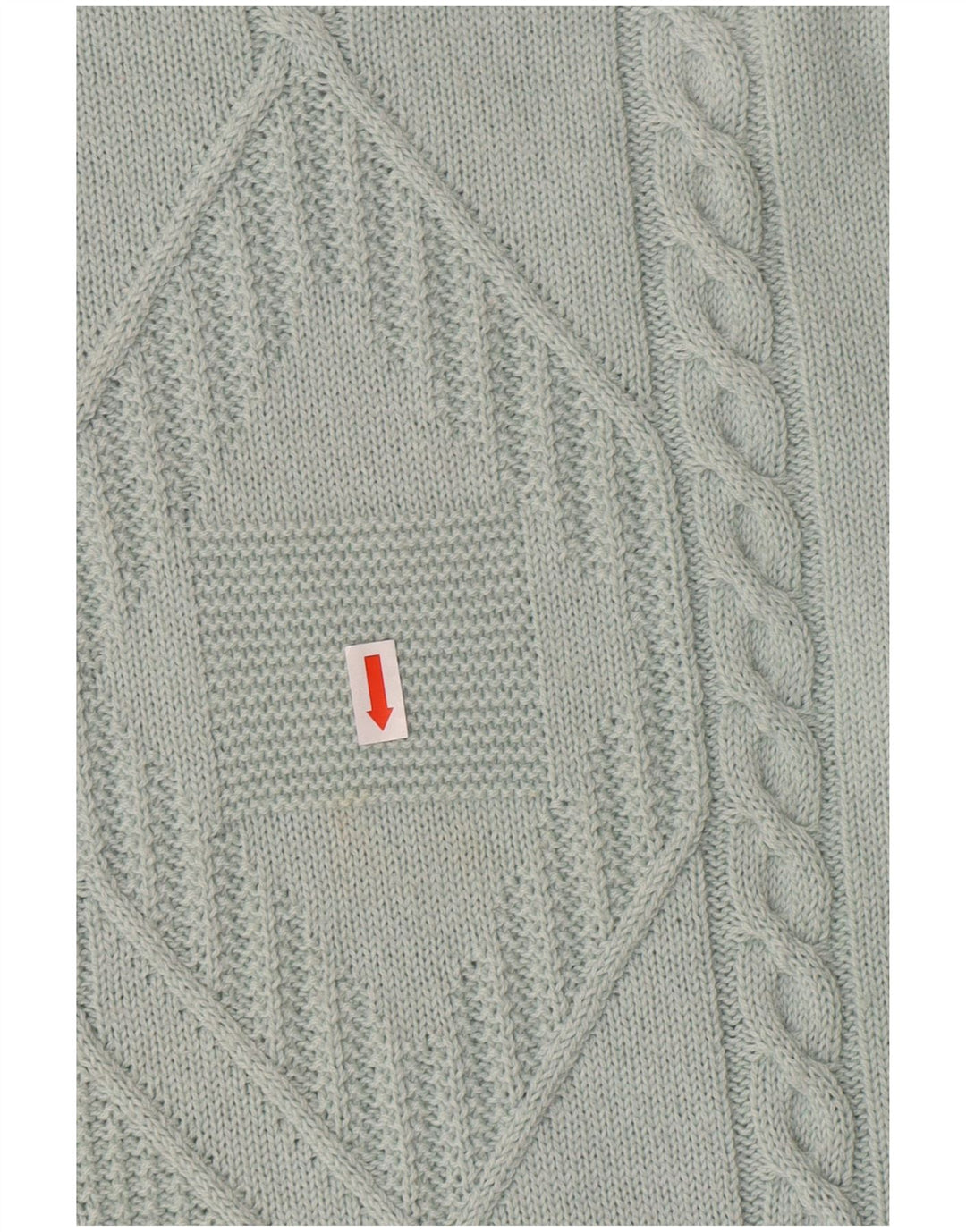 NAVIGARE Herren-Pullover mit Rundhalsausschnitt, groß, grün, Argyle/Diamant, klassisch