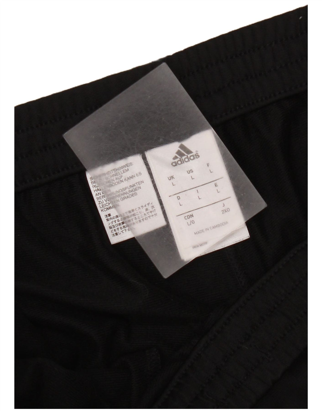 Adidas Herren-Trainingshose, Jogginghose, Größe L, Schwarz, Polyester