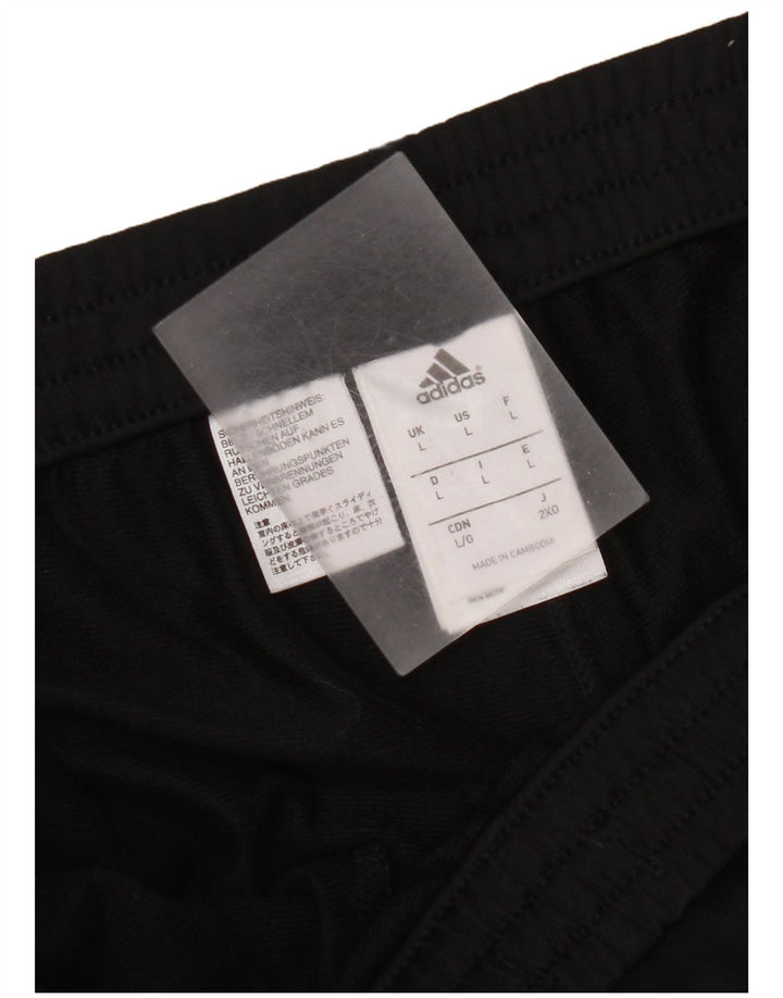 Adidas Herren-Trainingshose, Jogginghose, Größe L, Schwarz, Polyester