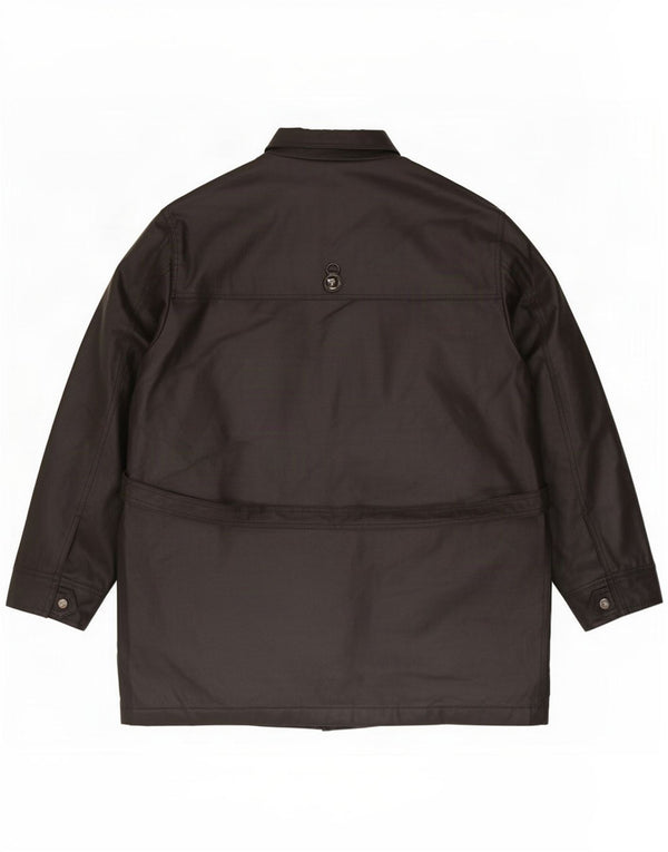Piero Guidi Mens Utility Jacket UK 40 Large Black Cotton