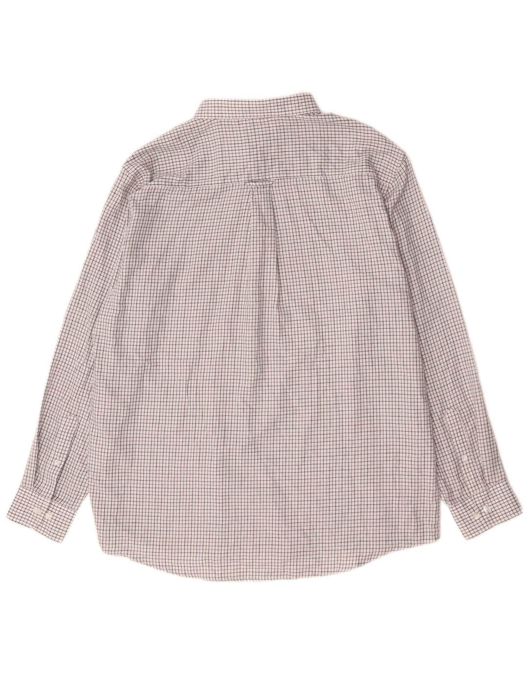 James Pringle Herrenhemd XL weiß kariert Polyester