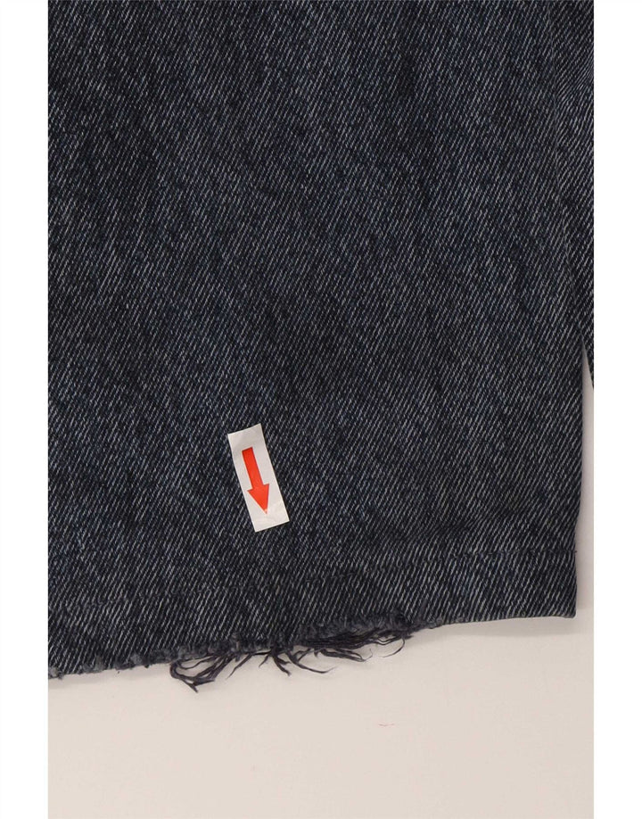 Trussardi Herren Straight Jeans W42 L28 Blaue Baumwolle