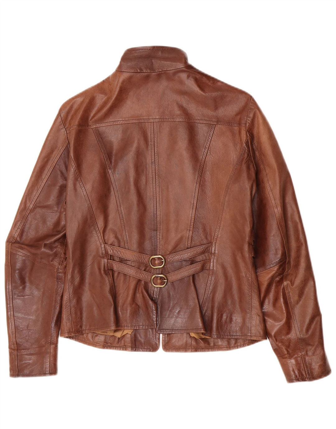 Vintage Damen Lederjacke IT 44 Mittelbraunes Leder