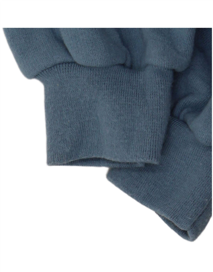 Gymnasium Herren-Strickjacke mit lockerer Passform, mittelblaues Acryl