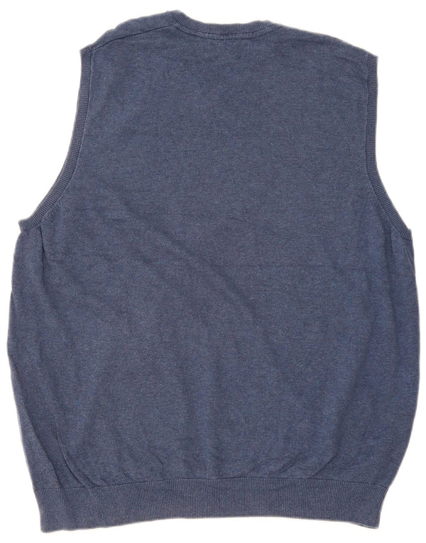 Marks & Spencer Herren Weste Tank Top 2XL Marineblau Baumwolle
