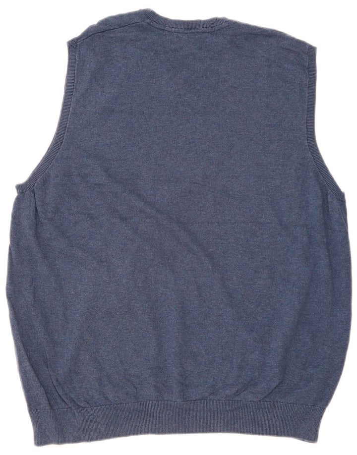 Marks & Spencer Herren Weste Tank Top 2XL Marineblau Baumwolle