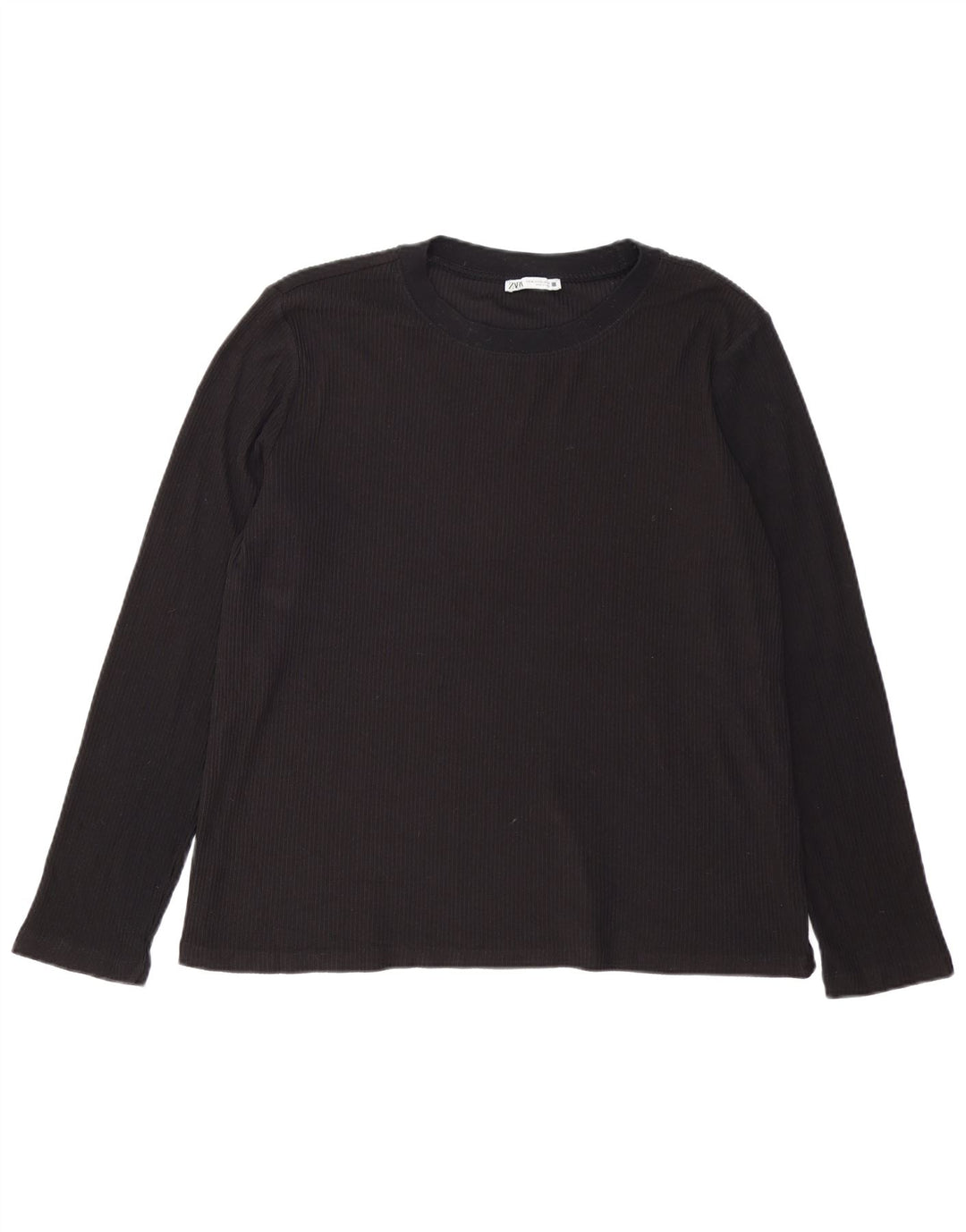 Zara Damen Top Langarm UK 18 XL Schwarz