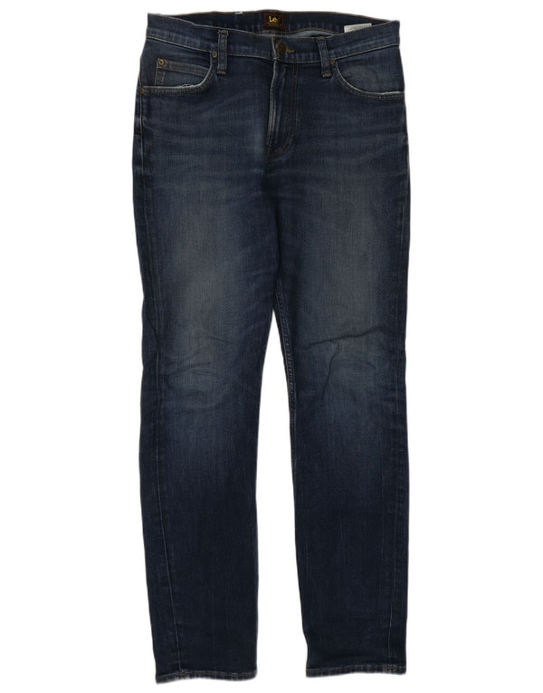 LEE Herren Rider Slim Jeans W31 L32 Blaue Baumwolle