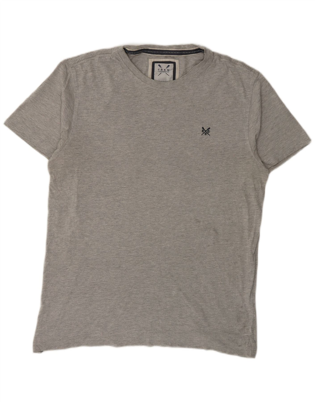 Crew Clothing Herren T-Shirt Top Large Grau Baumwolle