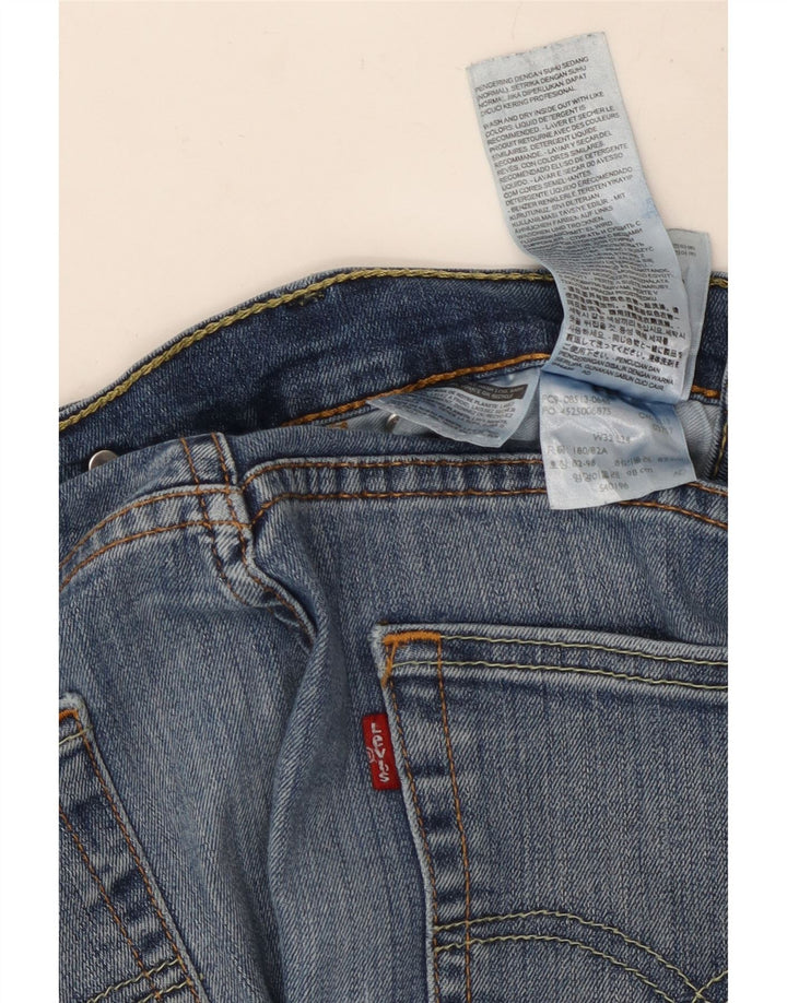 LEVI'S Herren Slim Jeans W32 L34 Blaue Baumwolle