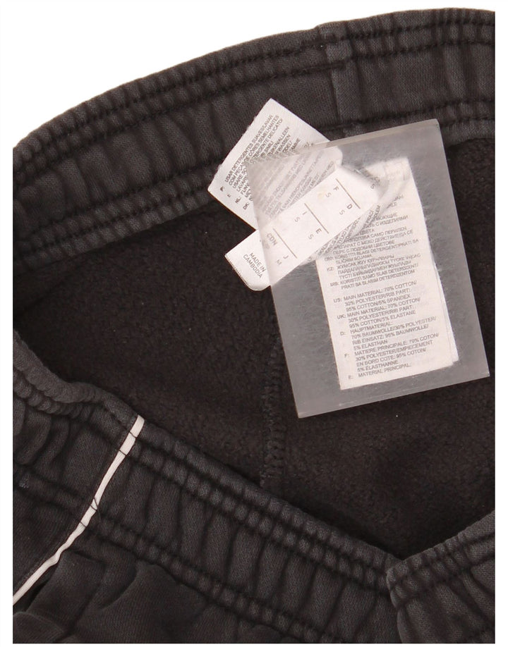 Adidas Herren-Trainingshose, Jogginghose, klein, grau gestreift, Baumwolle