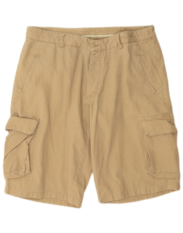 Vintage Herren Cargo Shorts IT 54 2XL W42 Beige Baumwolle