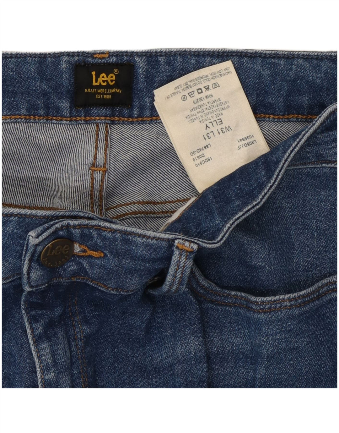 Lee Damen Elly Slim Jeans W31 L28 Blue Cotton Classic