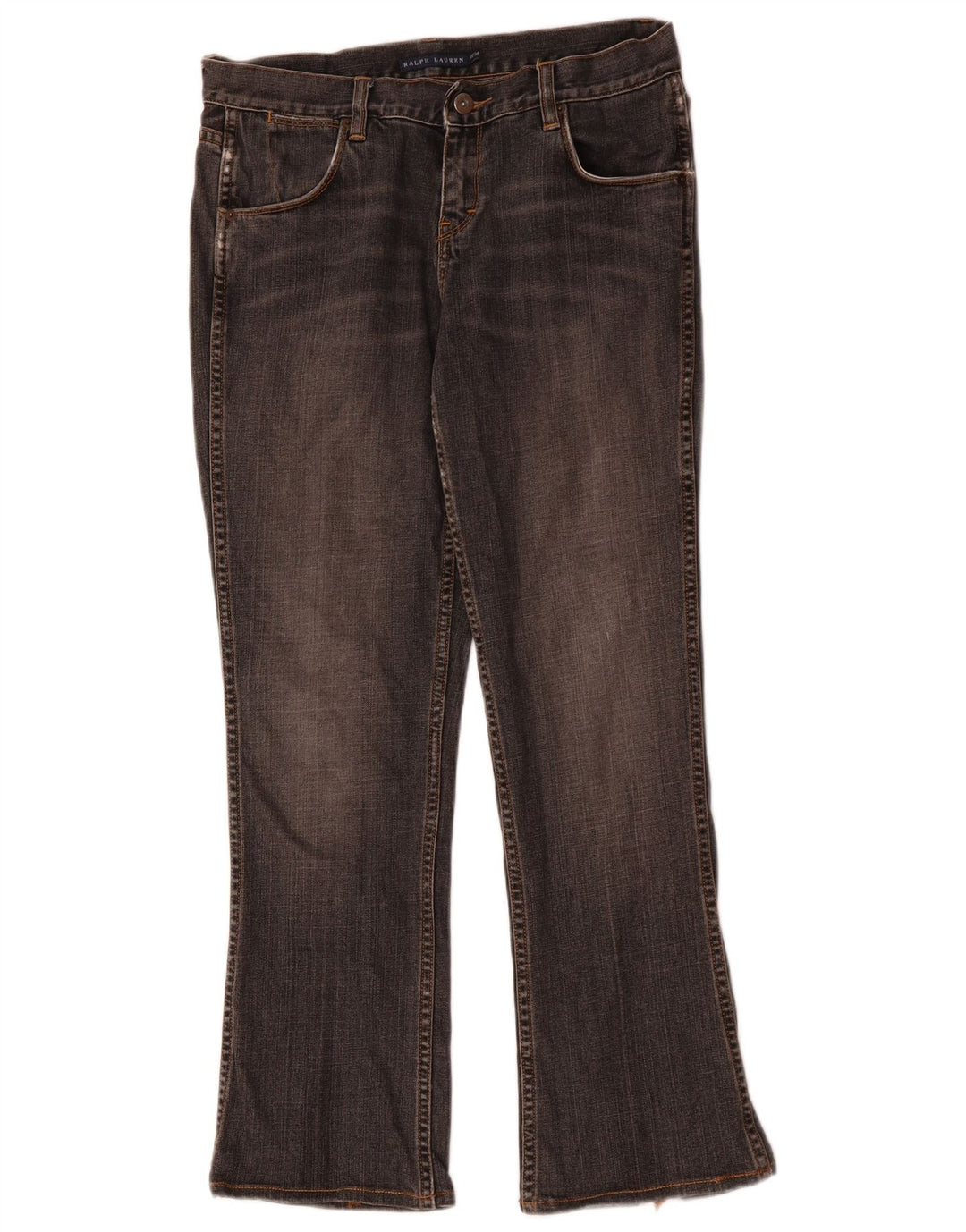 RALPH LAUREN Damen Bootcut-Jeans W30 L29 Grau