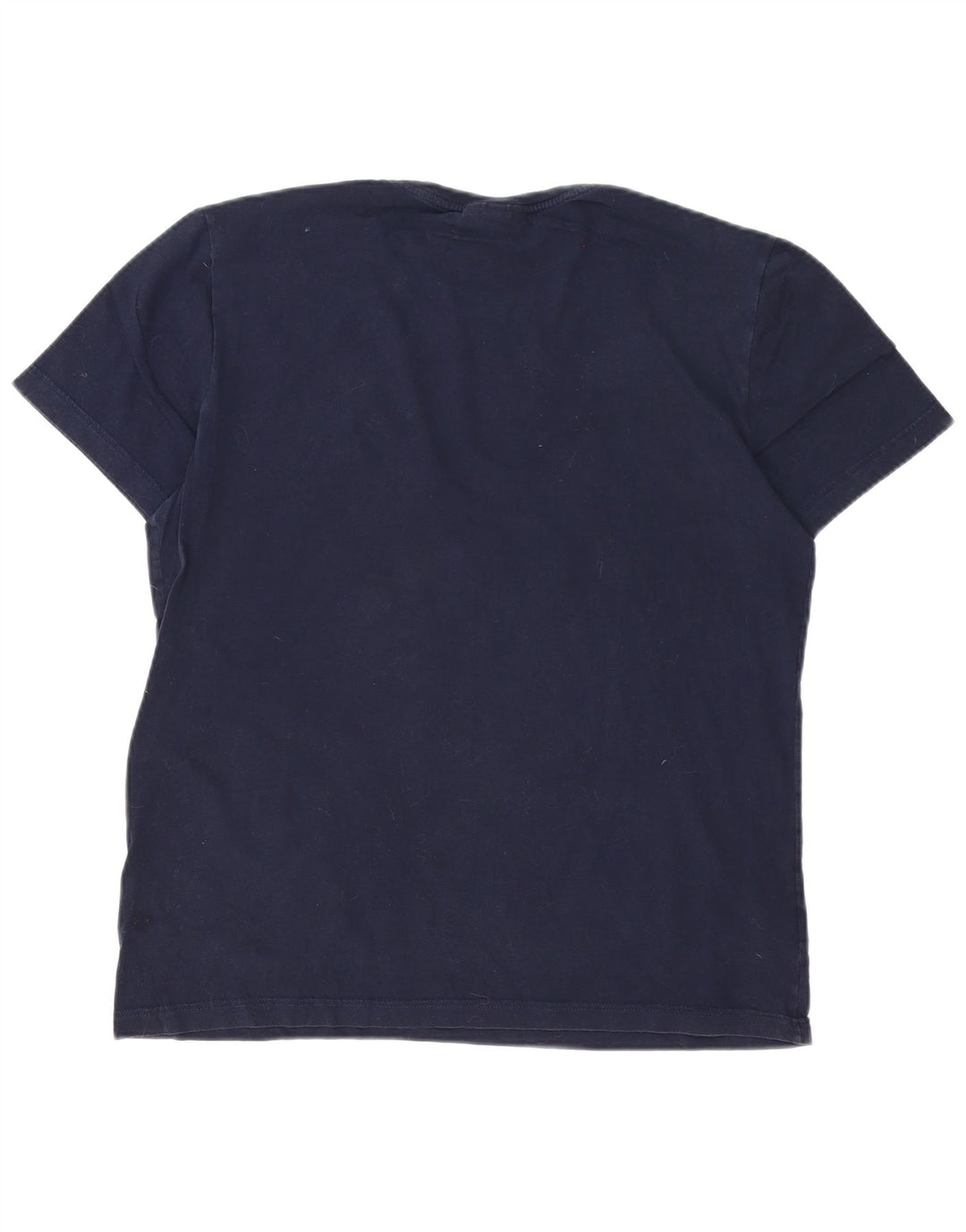 Lacoste Herren-T-Shirt mit normaler Passform, Größe 5, groß, marineblaue Baumwolle