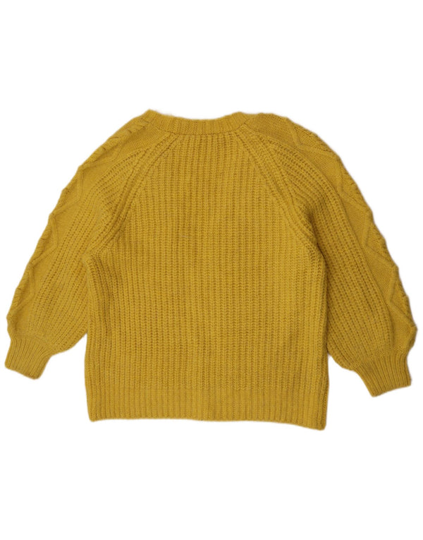 Marks & Spencer Offener Damen-Cardigan-Pullover UK 16 Large Gelb Acryl