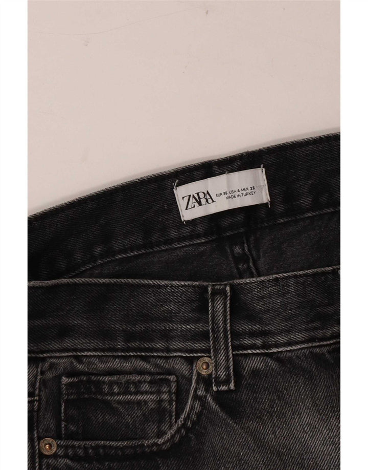 Zara Damen Schlagjeans EU 36 XS W26 L30 Grau