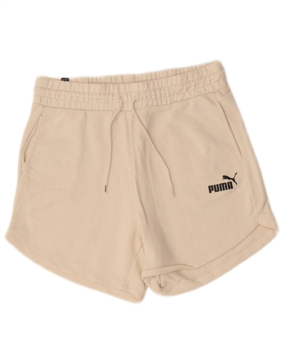 Puma Damen Sportshorts UK 14 Mittelbeige Baumwolle