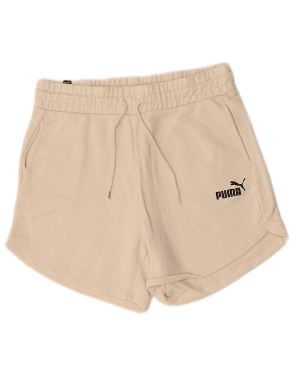 Puma Damen Sportshorts UK 14 Mittelbeige Baumwolle