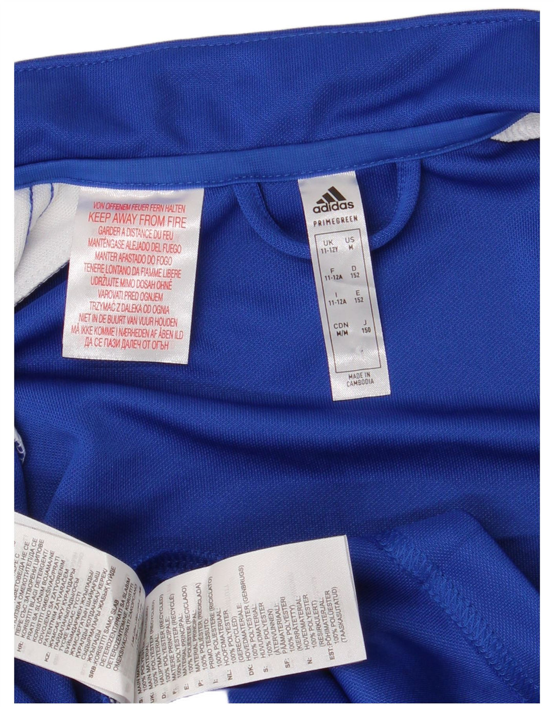 Adidas Jungen Aeroready Trainingsanzug Top Jacke 11-12 Jahre Blau Polyester