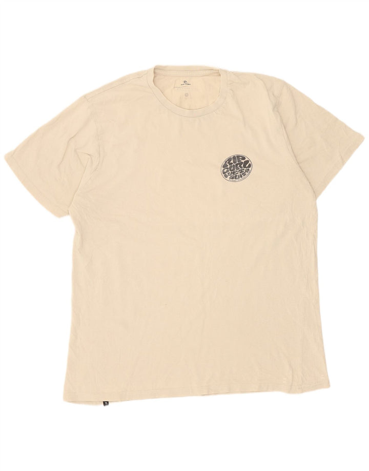 Rip Curl Herren T-Shirt Top Large Beige