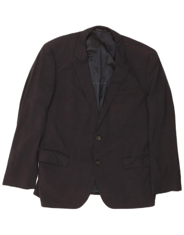 Hugo Boss Herren-Blazer mit 2 Knöpfen, EU 54, 2XL, marineblaue Schurwolle