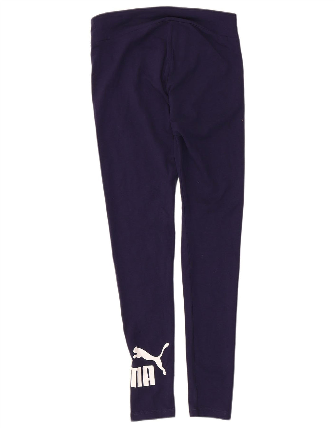 Puma Damen Tight Fit Graphic Leggings UK 10 Small Marineblau Baumwolle