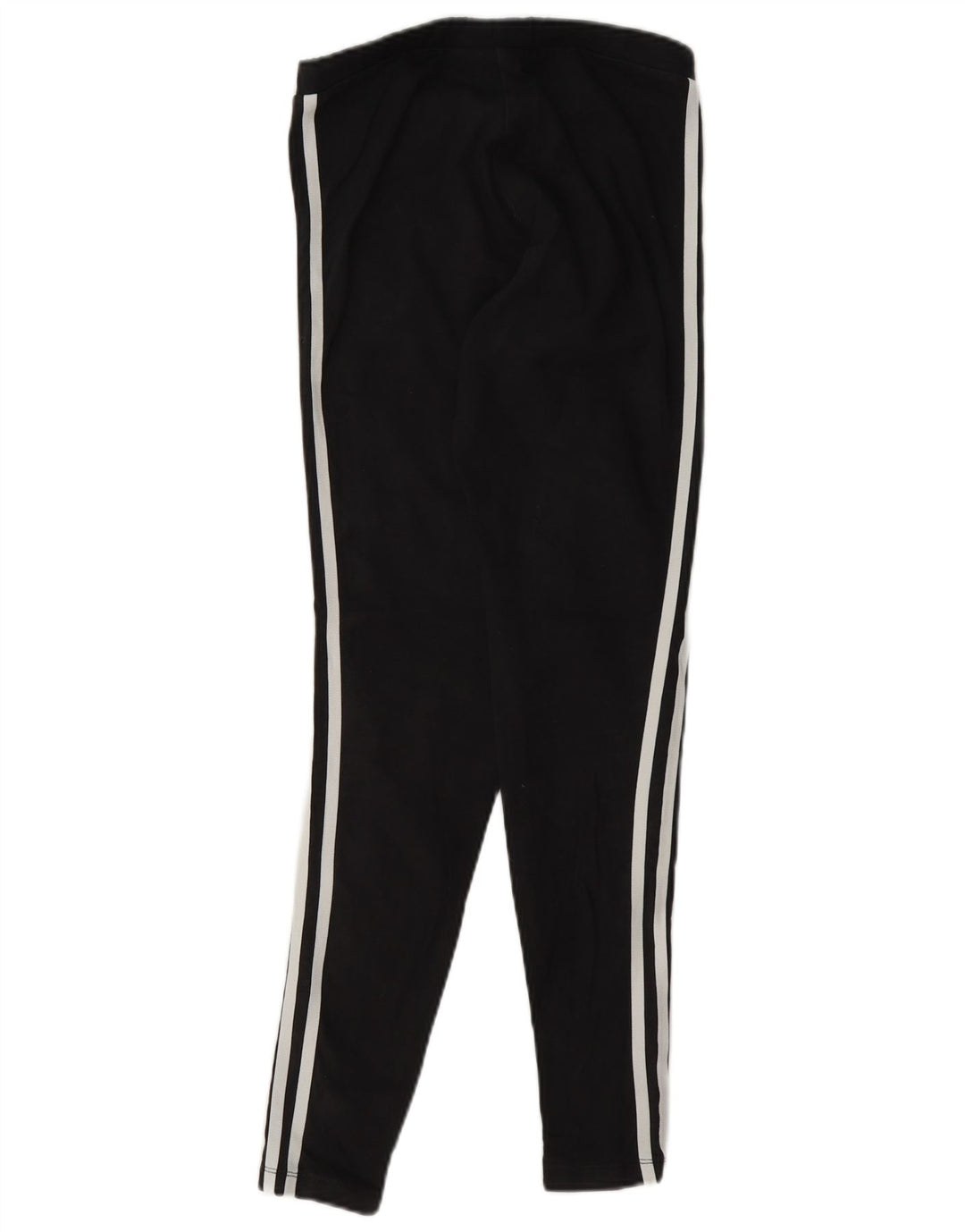 Adidas Damen Leggings UK 10 Small Schwarz Baumwolle