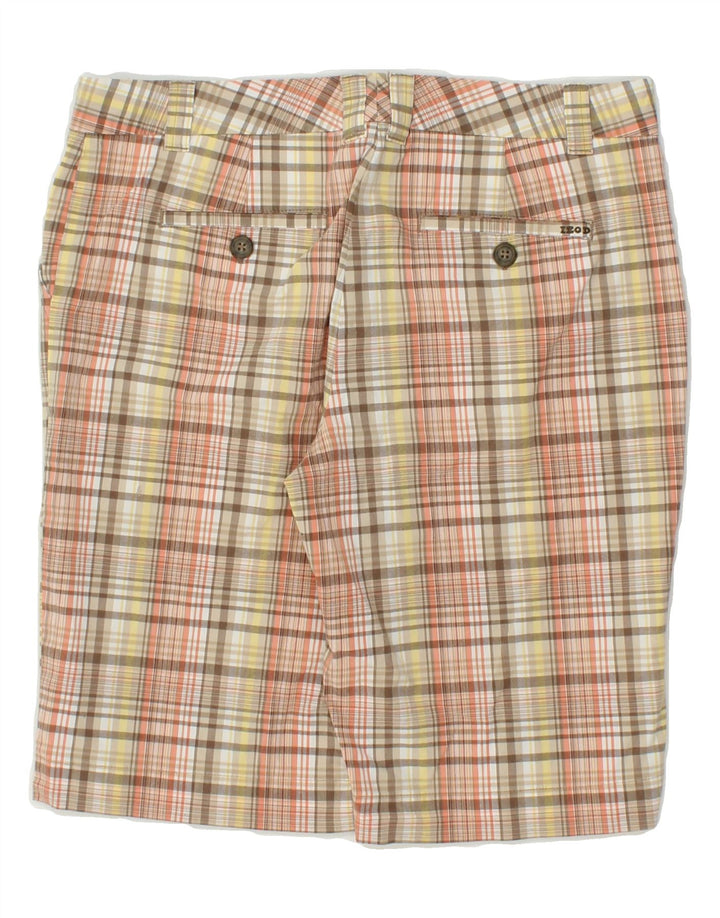 IZOD Womens Chino Shorts US 4 Small W27 Multicoloured Check Cotton Vintage Izod and Second-Hand Izod from Messina Hembry 