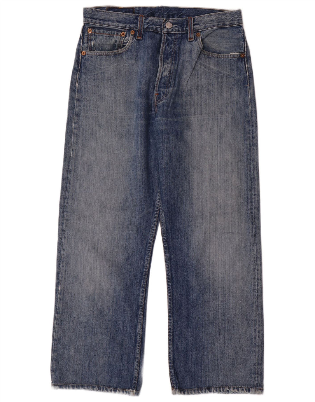 Levi's Herren 501 Straight Jeans W33 L27 Blaue Baumwolle