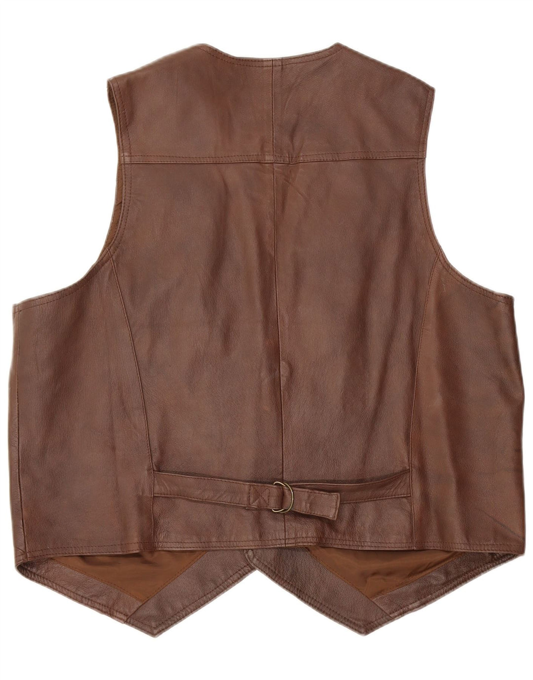 John F Gee Herren Lederweste XL Braun